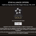 Star Alliance Gold Heathrow Express Upgrade