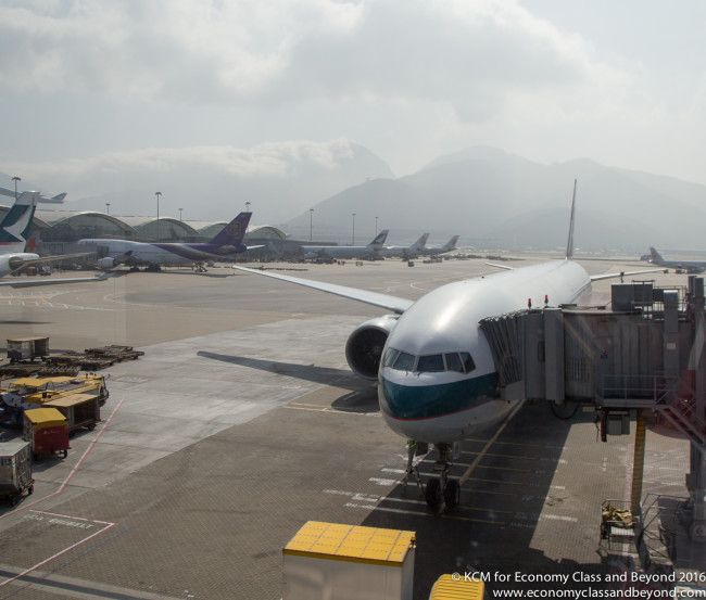 Cathay Pacific Boeing 777-300ER at Hong Kong International - Image, Economy Class and Beyond