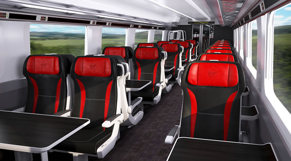 Virgin Trains Azuma First Class- Image, Virgin Trains 