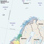 a map of the north and south of the arctic