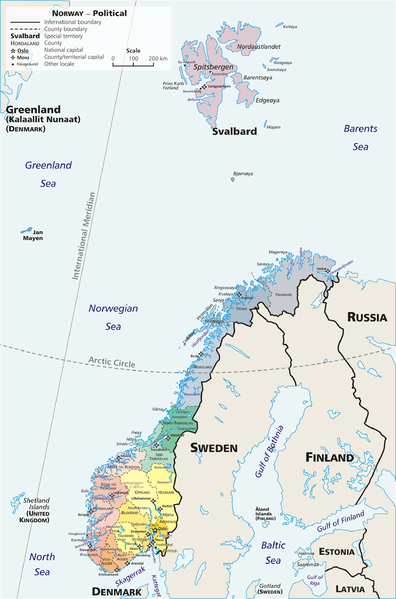 Norway map 