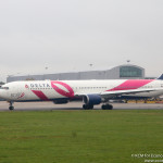 Delta Air Lines Boeing 767-400ER "The Breast Cancer Foundation" at London Heathrow - Image, Economy Class and Beyond