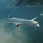 Cathay Pacific's first Airbus A350 arriving into Hong Kong - Image, Cathay Pacific