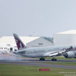 Qatar Airways Boeing 787 Dreamliner landing at Birmingam Airport - Image, Economy Class and Beyond
