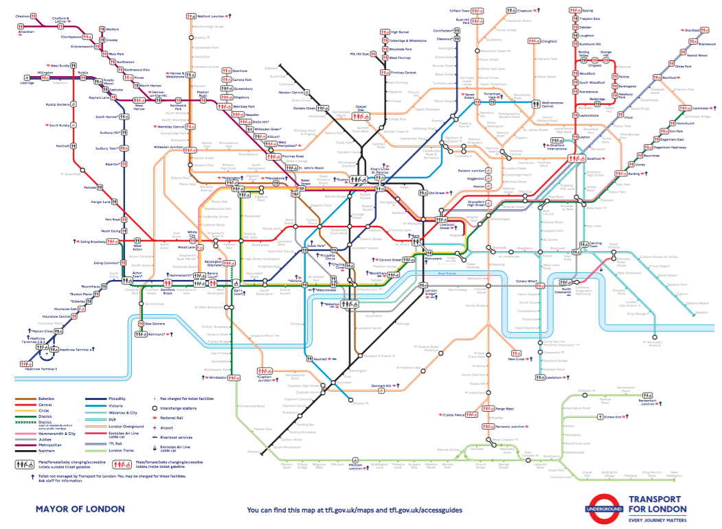 The ONE London Underground map you cannot do without... - Economy Class ...