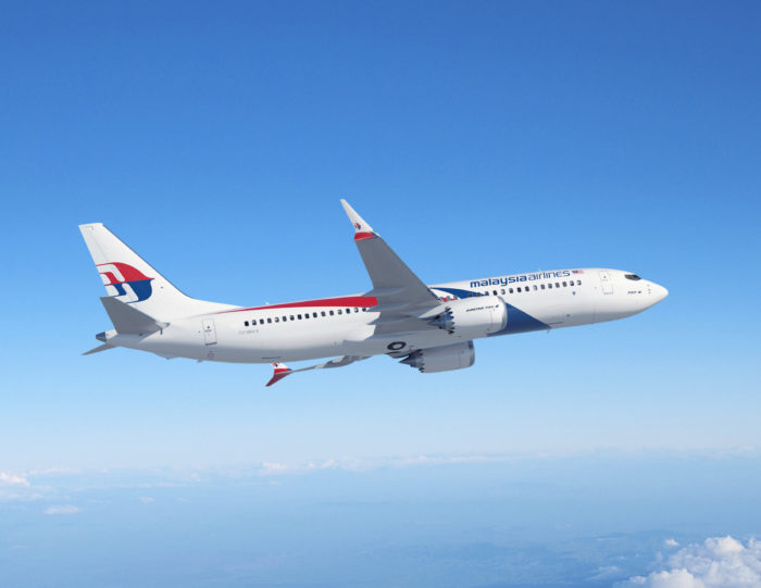 Malaysia Airlines Boeing 737 MAX, Rendering (c) The Boeing Company