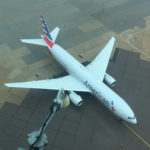 an airplane on the runway