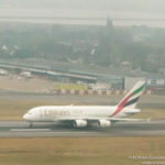 Emirates A380 taking off from London Heathrow - Image, Economy Class and Beyond