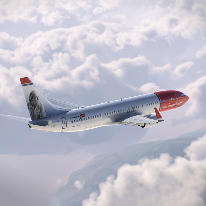 Roald Dahl Norwegian Air Shuttle 737 - Image, Norwegian 
