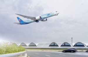 China Southern Boeing 787 taking off from Guangzhou - Image (c) The Boeing Company