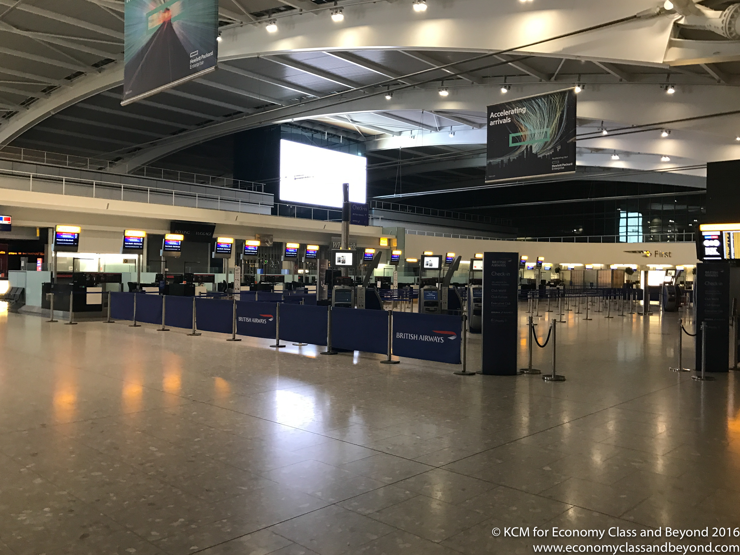 Changes to BA checkin deadlines at Heathrow Economy Class & Beyond