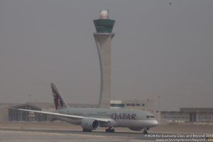 Qatar Airways Boeing 787 Dreamliner at Doha Airport, Image - Economy Class and Beyond