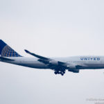 United Airlines Boeing 747-400 arriving into Chicago O'Hare - Image, Economy Class and Beyond