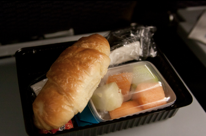 Continental Airlines Transatlantic Breakfast 