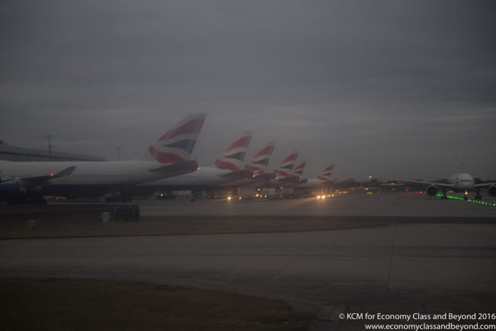 British Airways tails at Heathrow - Image, Economy Class and Beyond