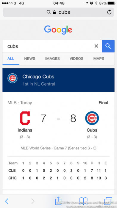 Cubs Win! 