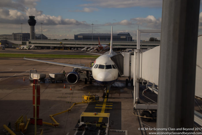British Airways A320 at Manchester Airport