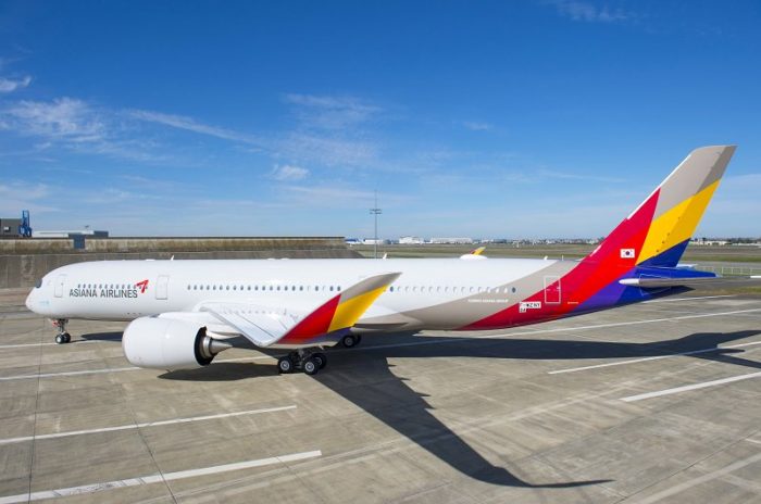 Asiana airlines Airbus A350