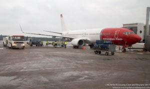 Norweigan air shuttle boeing 737-800 at Helsinki Airport - Image, Economy Class and Beyond