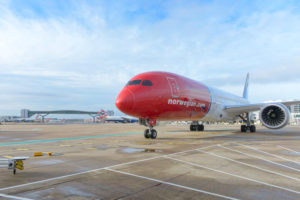 Norwegian Air Shuttle Boeing 787 arriving onto stand at London Gatwick, Image - Norwegian Air Shuttle //CC3.0.