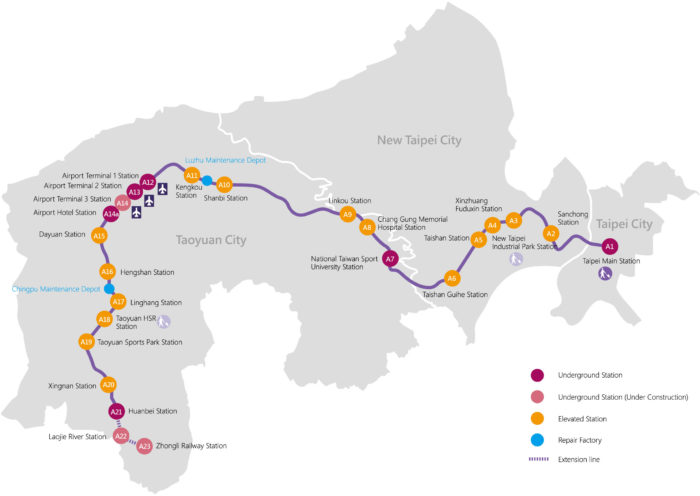 Taipei Taoyuan Airport MRT Link Opens Between The Airport And The City 