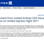 United Airlines 3411 Apology