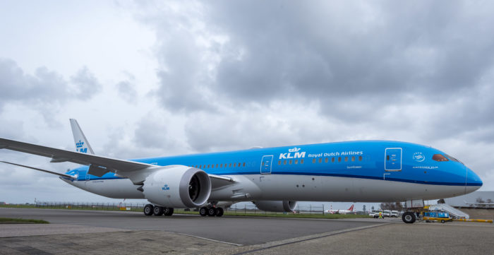 KLM Boeing 787-9 Dreamliner "Sunflower" at Amsterdam Schiphol - Image, KLM