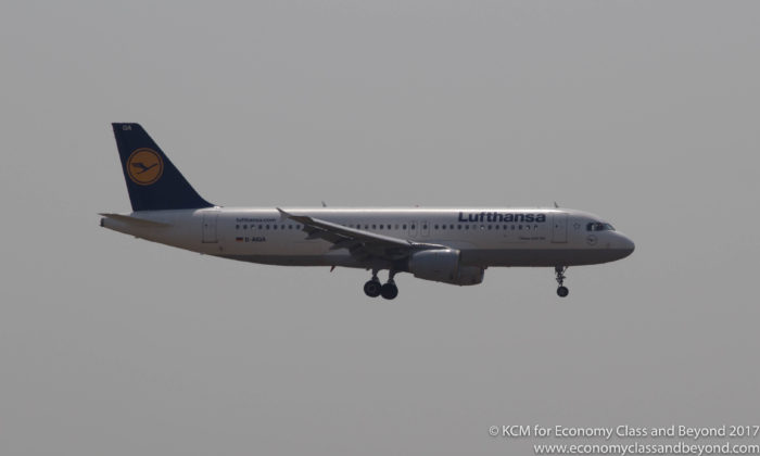 Lufthansa Airbus A320 landing at Frankfurt - Image, Economy Class and Beyond