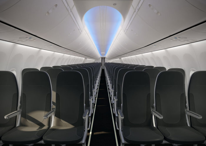 LIFT by Encore Boeing 737 Seat, Down the cabin view -  Image - LIFT by Encore - flying for SpiceJet