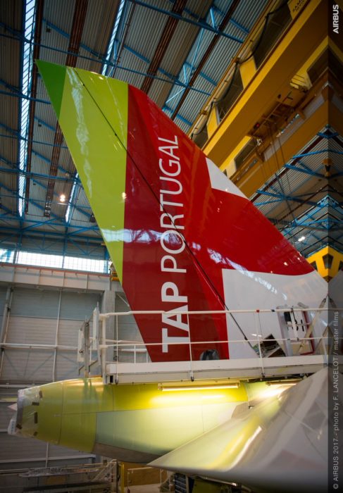 Airbus A330neo tail mated to the tail section