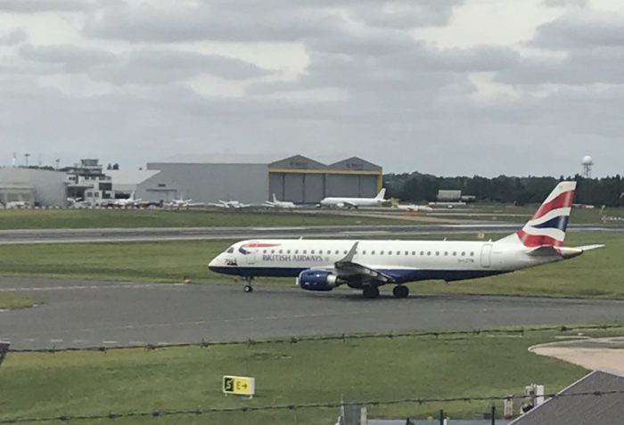 British Airways E-190 at Birmingham Airport - Image, Economy Class and Beyond