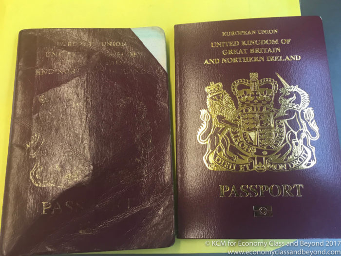 Old and new passport