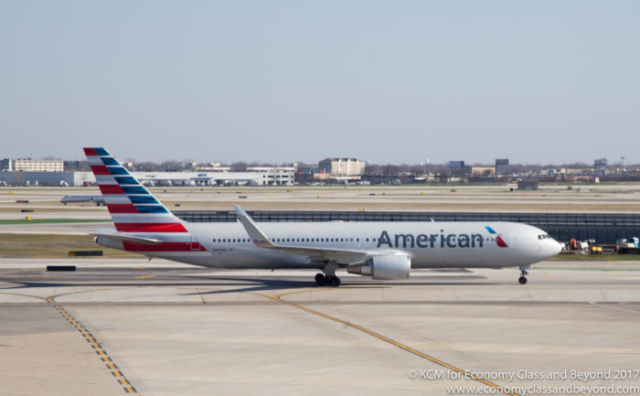 American Airlines Boeing 767-30)ER taxing at Chicago O'Hare International Airport - Image, Economy Class and Beyond