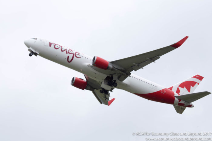 Air Canada Rouge Boeing 767-300ER departing Dublin, Image - Economy Class and Beyond 