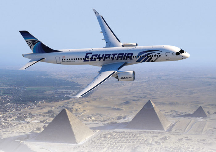 Bombardier C Series - Egyptair - Rendering, Bombardier