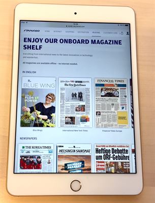 Papers on your ipad from Finnair's Nordic Sky - Image, Finnair