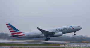 American Airlines Airbus A330-200 departing Manchester Airport - Image, Economy Class and Beyond