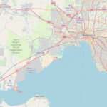 Melbourne Area showing avlon airport and tullermarine