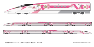 JR West Hello Kitty Series 500 Shinkansen - Image, JR West, Sanrio