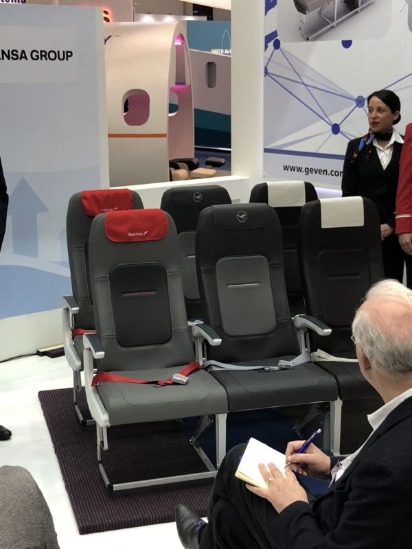 Geven and Lufthansa new essenza seat