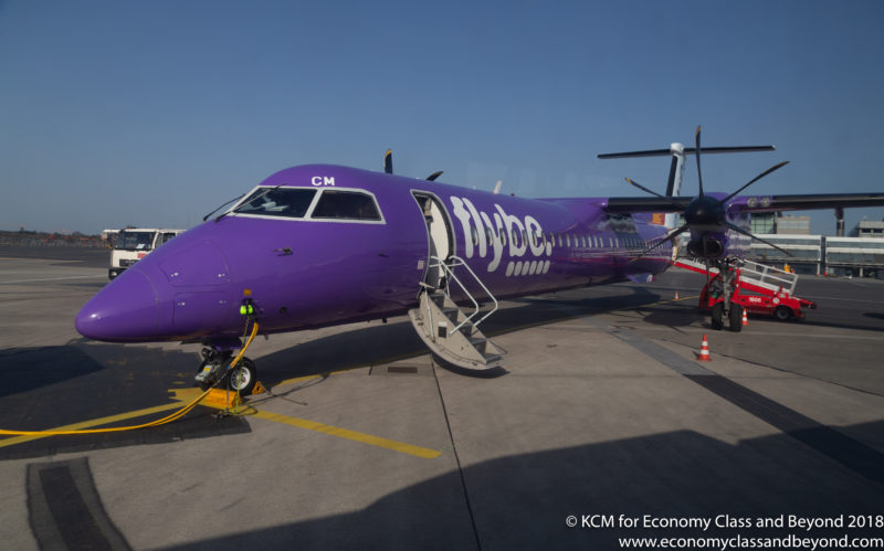 Flybe Bombardier Q400 at Hamburg Airport - Image, Economy Class and Beyond