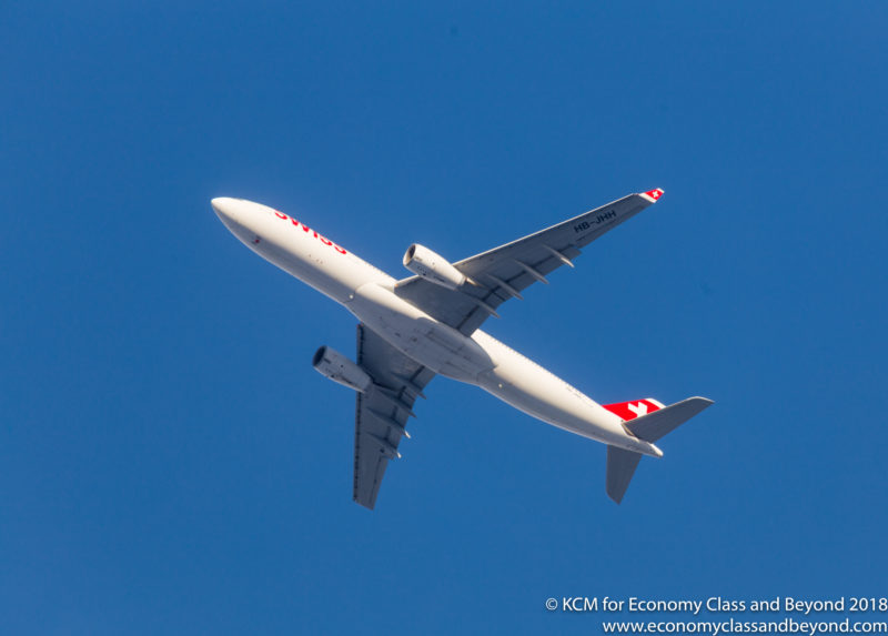 Swiss International Air Lines Airbus A330-300 climbing out of Zurich - Image, Economy Class and Beyond