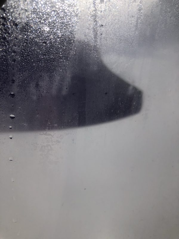 a close up of a window
