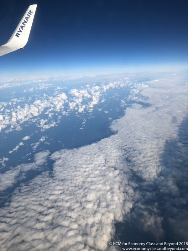 a view of the earth from the airplane window