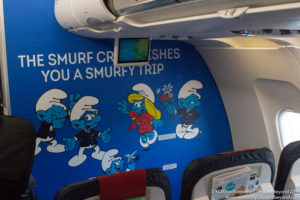 SN3819 Brussels National Airport to Lisbon Airport Aerosmurf