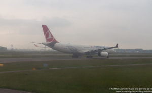 Turkish AIrlines Airbus A330-300 departing Amsterdam - Image, Economy Class and Beyond