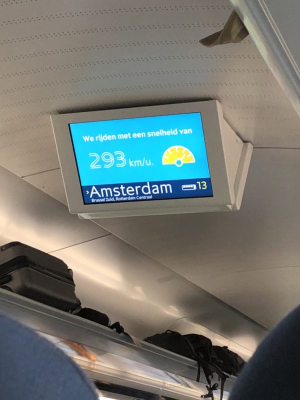 a screen with a blue and white text