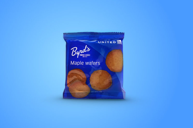 United Airlines Maple wafer cookies. - Image, United