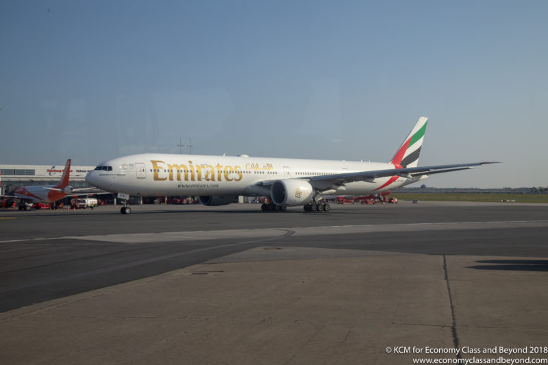 Emirates Boeing 777-300ER taxiing at Hamburg Airport - Image, Economy Class and Beyond