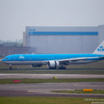 KLM Boeing 777-300ER landing at Amsterdam Airport Schiphol - Image, Economy Class and Beyond